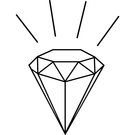 Sticker diamant rond